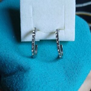 Elegant Silver Hoop Earrings